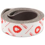 2 X 72 Inch 40 Grit Aluminum Oxide Metal Sanding Belts, 6 Pack