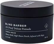 Blind Barber 151 Proof Premium Pomade - Structure & Styling Pomade for Strong Hold & High Shine - Water Based Hair Product for Men with Hops & Tonka Bean (2.5oz / 70g)