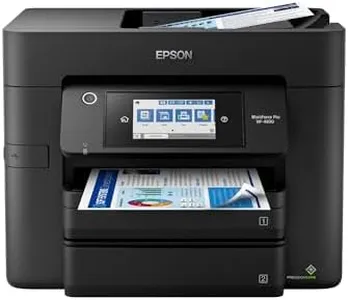 Epson Workforce Pro WF-4830 Wireless All-in-One Printer with Auto 2-Sided Print, Copy, Scan and Fax, 50-Page ADF, 500-sheet Paper Capacity, and 4.3" Color Touchscreen, Works with Alexa, Black, Large