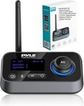 Pyle Wireless Bluetooth Transmitter Receiver - Audio Transmitting Box for TV Home Stereo, LCD Display, Optical, and AUX Audio Jacks, Bluetooth Version: 5.0