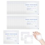 20 Pcs Waterproof Adhesive Bandages, Flexible Fabric Sterile Wound Care Strips for Minor Cuts and Scrapes