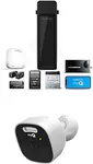 CHAMBERLAIN RJO101MC Ultra-Quiet Wall Mounted with Battery Backup and LED Lighting Garage Door Opener + CHAMBERLAIN myQ Outdoor Battery Camera | 2K Camera, Color Night Vision, Spotlight, Motion Alerts