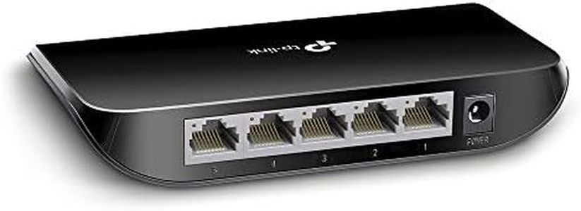TP-Link 5 Port Gigabit Ethernet Network Switch Hub | Plug and Play | Desktop or Wall-Mount | Plastic Case Ethernet Splitter | Fanless | Traffic Optimization | Unmanaged (TL-SG1005D)