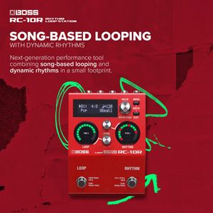 BOSS RC-10R Rhythm Loop Station Pedal – Drum Machine & Looper