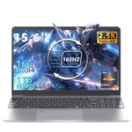 Svikou 15.6'' 165Hz 2.5K FHD Display (2560 * 1440) Laptop, 8-core AMD R7 5700U, 16GB RAM, 1TB NVMe SSD, 【Win 11/Office 2019】 Backlit KB, Type-C, 5000mAh Battery, Immersive Experience(16, 1TB)