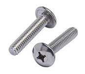 1/4"-20 X 3-1/2" Stainless Phillips Truss Head Machine Screw, (25pc), Coarse Thread, 18-8 (304) Stainless Steel, by Bolt Dropper