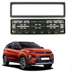 Gallery Auto Car Number Plate Protection Frame Set of 2pcs Suitable for Tata Nexon 2023