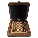 Square Wood Magnetic Chess Set