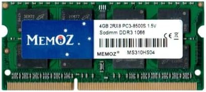 Memoz 4GB DDR3 1066 1067 Mhz Laptop RAM PC3 8500S 1.5V Notebook Sodimm 5 Years Warranty Memory