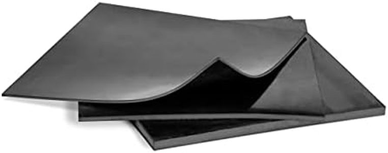 MATNIKS Rubber Sheets, Black, 6x6-Inch,1/16,1/8,1/4 (Variety Pack) Commercial Neoprene Plumbing Pipe Insulation Gaskets DIY Material Supports Leveling Sealing Bumpers Protection