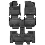 TuxMat - for Chrysler Pacifica 7-Seater Touring 2017-2025 Models - Custom Car Mats - Maximum Coverage, All Weather, Laser Measured - This Full Set Includes 1st, 2nd and 3rd Rows