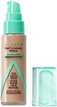 Almay Clear Complexion Acne Foundation Makeup with Salicylic Acid - Lightweight, Medium Coverage, Hypoallergenic, Fragrance-Free, for Sensitive Skin, 500 Fresh Beige, 1 fl oz.