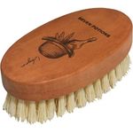 Seven Potions Vegan Beard Brush for Men — 100% Sisal Plant Fibre & Pear Wood — Firm Bristles to Gently Tame/Soften/Exfoliate – 100% Natural, Non-Synthetic