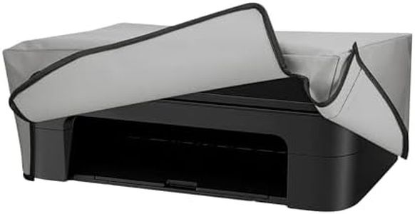 kwmobile Dust Cover Compatible with Canon PIXMA TS3550i / TS3551i - Printer Case - Fabric Protector Cover - Light Grey