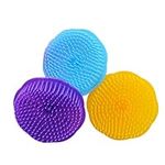 HEALLILY 3Pcs Hair Scalp Brush Silicone Dandruff Brush Dandruff Cleaning Brush Shower Scalp Shampoo Brush Scalp Massager (Random Color)