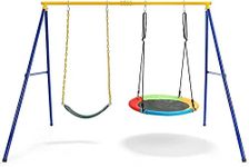 HONEY JOY Kids Swing Set, A-Frame S