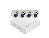 Abus TVVR33418 8 Channel HD Real-Time Compact CCTV DVR with 4 Dome Outdoor Cameras and 1TB HDD - White