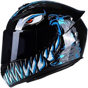 Goolsky Motorcycle Helmet Full Face Rapid Street Helmet Unisex Adult Cool Rider Equipment Four Seasons New Street Touring Motorcycle Helmet