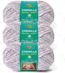 FREEASYFAR Soft Chenille Yarn for Crocheting and Knitting - Variegated Color - Bulky #5,3.5oz/93yds - Chunky Plush Yarn for Hand Knitting Blanket, amigurumi,Weaving Craft (Lilac Mist, 3 Pack)