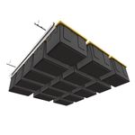 E-Z Garage Storage Tote Slide PRO Overhead Garage Storage Rack - Organize Up to 15 Storage Tote Container Bins on The Ceiling