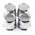 RTRHINOTUNING 4PCS 67mm Push Through Wheel Center Caps 2.64inch Chrome Silver for Truck Wheels Rim Trailer OD 2.64"(67mm)/ ID 2.56"(65mm)