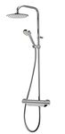 Aqualisa MD220SC Midas 220 mixer shower column with adjustable and fixed heads, Chrome ,8.5 cm*7.5 mm*27.5 cm