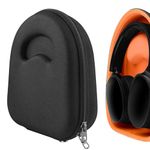 Geekria Shield Headphones Case Compatible with Skullcandy Riff 2, Hesh 3, Hesh Evo, Crusher Evo, Crusher ANC 2 Case, Replacement Hard Shell Travel Carrying Bag with Cable Storage (Black)