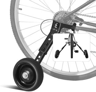 HUASION Adjustable Bicycle Training Wheels for Adults, Fit 24" to 28" Bikes, Steel Construction, Black, 1 Pair - Safe and Stable Learning Training Wheels