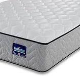 BEDZONLINE Memory Foam & Coil Spring Mattress - 3ft Single | 20cm Thick Hybrid Memory Foam & Open Coil Spring | Body Support, Spinal Alignment & Pressure Relief | UK Made & Hypoallergenic