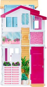 Barbie 3-Story Dollhouse – Multi-Level Playhouse for Kids