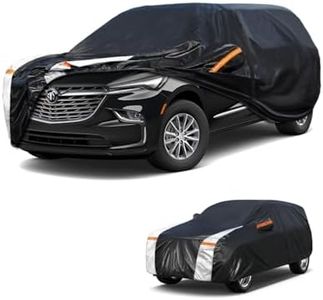 Large SUV Car Cover for Buick Enclave 2007-2025 100% Waterproof All Weather, Heavy Duty Outdoor Full Exterior Covers Rain Sun Wind UV Protection.