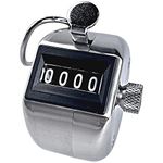 Tally Counter, Professional Grade Stainless Steel H-102 Clicker Counter - Japanese Made 4-Digit Handheld Counter Clicker, Lap Counter, Pitch Counter Clicker, Multi-Use People Counter - BuyJumpRopes