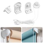 Plastic Roller Blind Repair Kit 25mm Curtain Roller Blind Accessories Roller Blind Fittings Replacement Repair Kit Curtain Roller Accessories with Beaded Chain for Windows