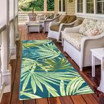 Eden Quick Dry Outdoor Rug for Patio, Backyard, RV, Swimming Pool, 2 ft x 7 ft 7 in