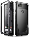 Google Pixel 3 XL Case, Poetic Guardian [Scratch Resistant Back] Full-Body Rugged Clear Hybrid Bumper Case with Built-in-Screen Protector for Google Pixel 3 XL Black