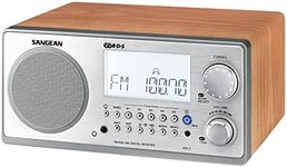 Sangean WR-2 AM / FM-RBDS Wooden Cabinet Digital Tuning Radio (Walnut)