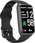 Health Fitness Tracker with 24/7 Heart Rate, Blood Oxygen, Blood Pressure, Sleep Tracker, Step Counter, 5ATM Waterproof Activity Trackers and Smart Watches for Women Men Kids (S & L Bands Included)