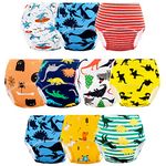 JackLoveBriefs Potty Training Pants for Boys Girls Cotton Potty Training Underwear, Training Pants for Toddlers 2-3 Years (10 Packs, S, Multicolor)