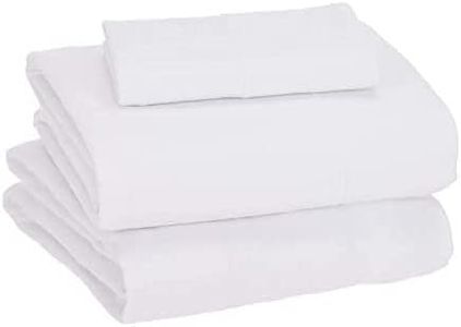 Sleepdown Jersey Sheet Set - White, Full (4 Piece)