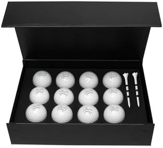 Infusion Personalized Golf Ball Gift Set - Monogrammed Golf Balls - 12 Custom Golf Balls Plus 2 Tees (GB-15)