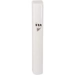 Art Judaica Waterproof Plastic Mezuzah Case, White with Silver Shin, 14.8cm