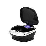 Kytpyi Portable Car Ashtray, Mini Easy Clean Up Detachable Waterproof Flame Retardant Car Ashtray with Lid Blue Led Light Cigarette Ashtray - Black