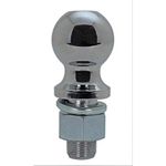 Quick Products QP-HB3010B 2" Chrome Hitch Ball - 1" Diameter x 2" Long Shank - 6,000 lbs.