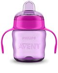 Philips Avent Polypropylene Classic Soft Spout Cup, 200Ml (Pink/Purple)(Pack Of 2) (6-9 Months)