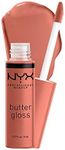 NYX PROFESSIONAL MAKEUP Butter Gloss, Non-Sticky Lip Gloss - Bit Of Honey (Peach Nude)