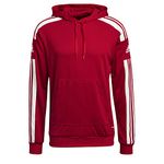 adidas Men's Squadra 21 Hoodie, Team Power Red / White, M