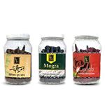 Zed Black Big Incense Dhoop Cones in Jar Packing | 3 Fragrances (Mogra, Chandan & Gulab) | Combo Assorted, 3x80 Cones