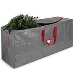 Jumbo Christmas Tree Storage Bag - Fits 9 FT. Tall Christmas Trees - Durable Reinforced Carry Handles, Dual Zippered Storage Containers - Waterproof Xmas Tree Bag Protects from Dust, Moisture & Insect