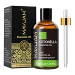 MAYJAM Citronella Essential Oil 1.01FL.OZ, Citronella Oil Essential Oils for Diffusers Soap Candle Making Home Office Use