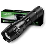 EcoGear FX LED Tactical Flashlight - TK120 Handheld Light with 5 Light Modes, Water Resistant, Zoomable - Best Camping, Outdoor, Emergency, Everyday Flashlights and Perfect Gifts for Men (1)